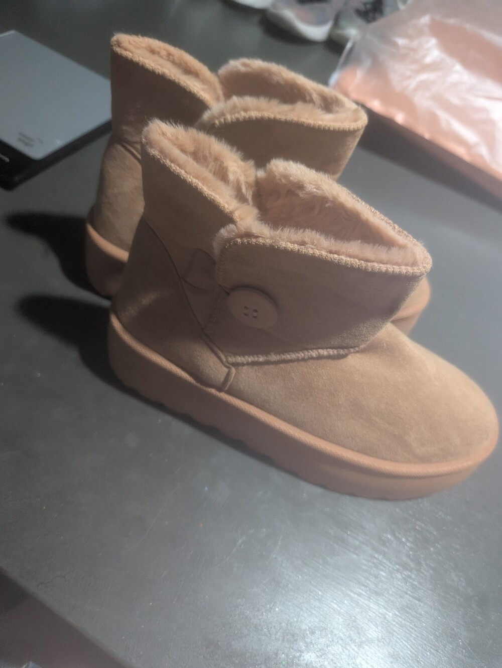 Women's Ankle Boots Faux Fur Lined Nwot Size 9 Women's (Eu40)